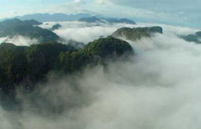 Aerial view of Bau